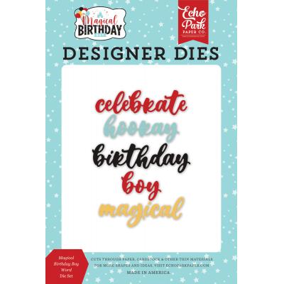 Echo Park Magical Birthday Boy Die Set - Word